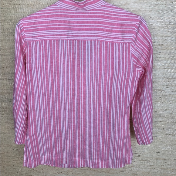 Brooks Brothers Irish Linen 3/4 Sleeve Tunic - Picture 2 of 8